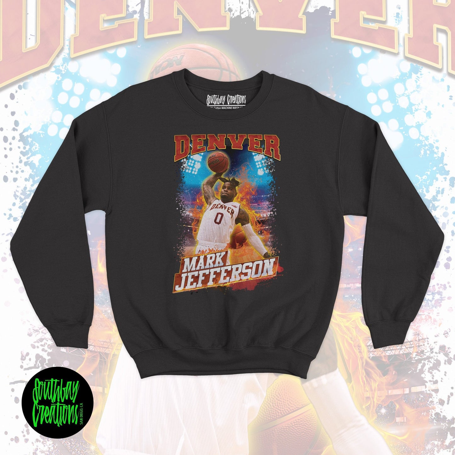 Personalized Basketball Picture Sweatshirt for Game Day, Custom Photo Crewneck, Senior Gift, Basketball Mom, Dad, Sister, Aunt and Brother